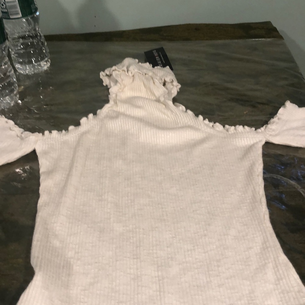 NEW FASHION NOVA MOCK MY RUFFLES BODYSUIT SMALL
